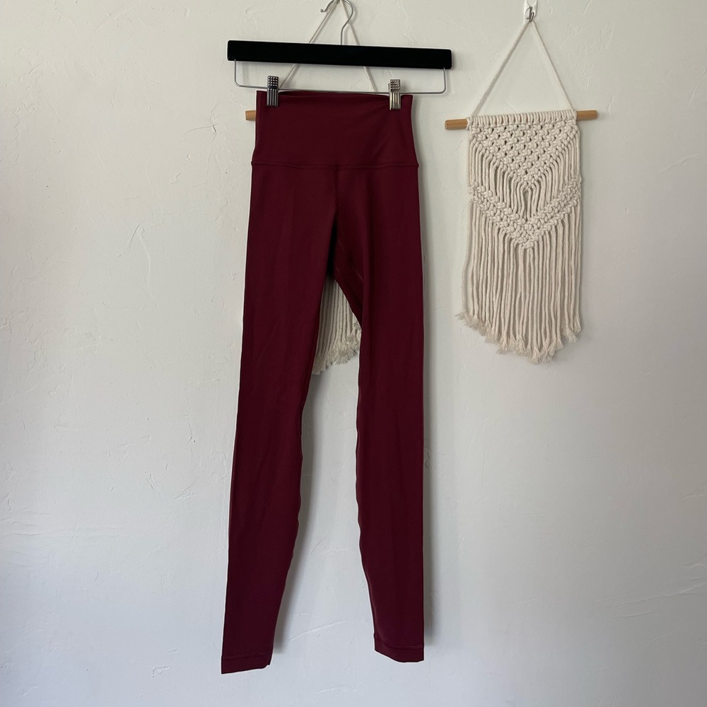 Lululemon Align maroon leggings - Picture 1 of 9